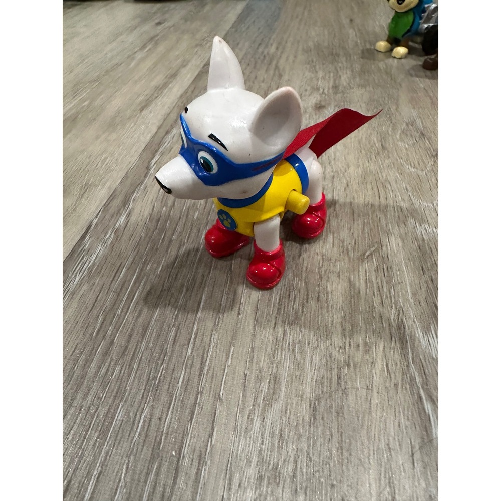 PAW Patrol Apollo Super Pup Figure 2.75" White Superhero Dog Red Cape Toy